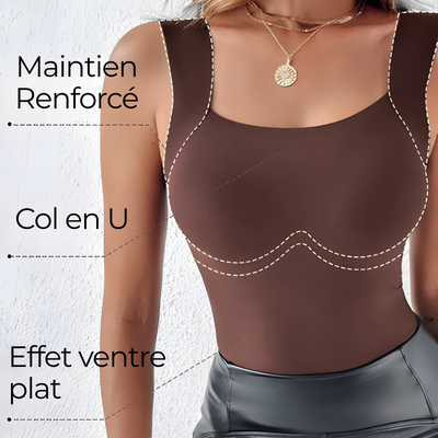 Débardeur gainant avec soutien-gorge intégré